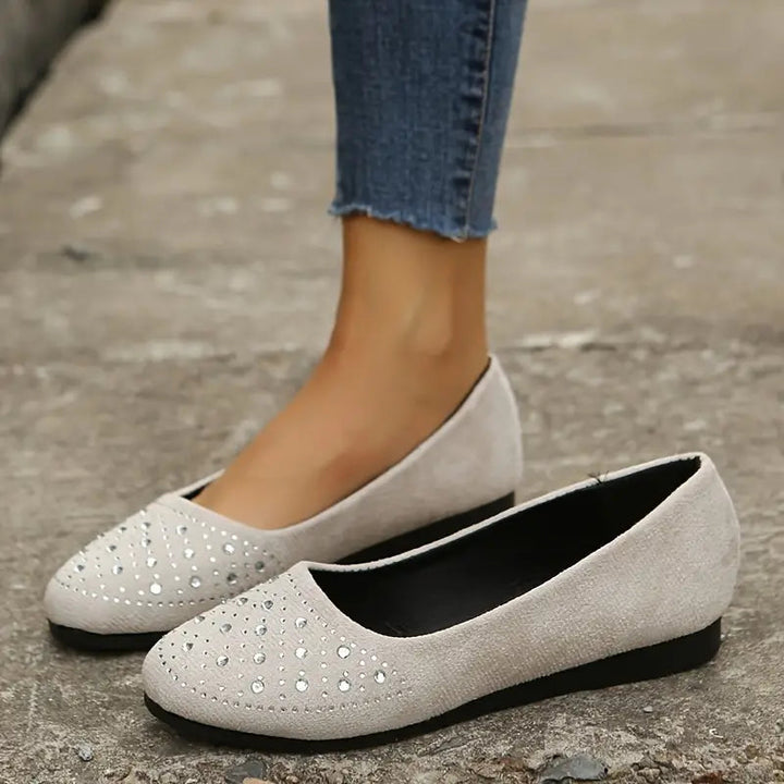 Mona | Dame Rhinestone Flats