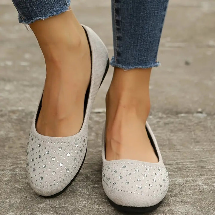 Mona | Dame Rhinestone Flats