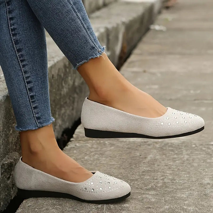 Mona | Dame Rhinestone Flats